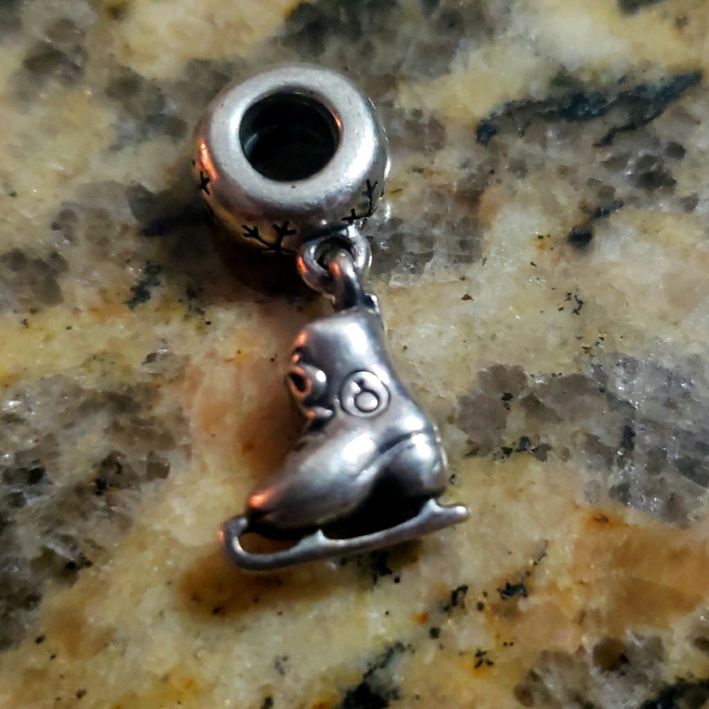 Pandora ice skate charm